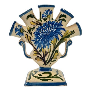 Early 20th Century Victorian English Aller Vale Torquay Ware Tulip Vase For Sale