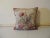 Pink Antique Aubusson Tapestry Square Decorative Pillow For Sale - Image 8 of 9