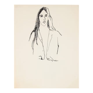 Minimalist Female Portrait Study For Sale