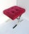 Magenta Chrome Bench With Magenta Pink Seat Milo Baughman Style For Sale - Image 8 of 12