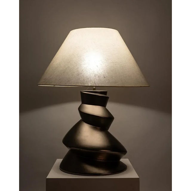 Postmodern Lamp by Faïencerie de Charolles for Roche Bobois, 1970s For Sale - Image 3 of 16