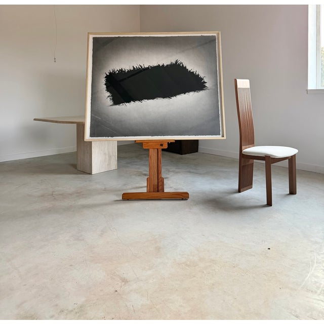 Franz Kline Monumental Robert Flynn Graphite + Charcoal Drawing Signed Framed Minimalism For Sale - Image 4 of 18