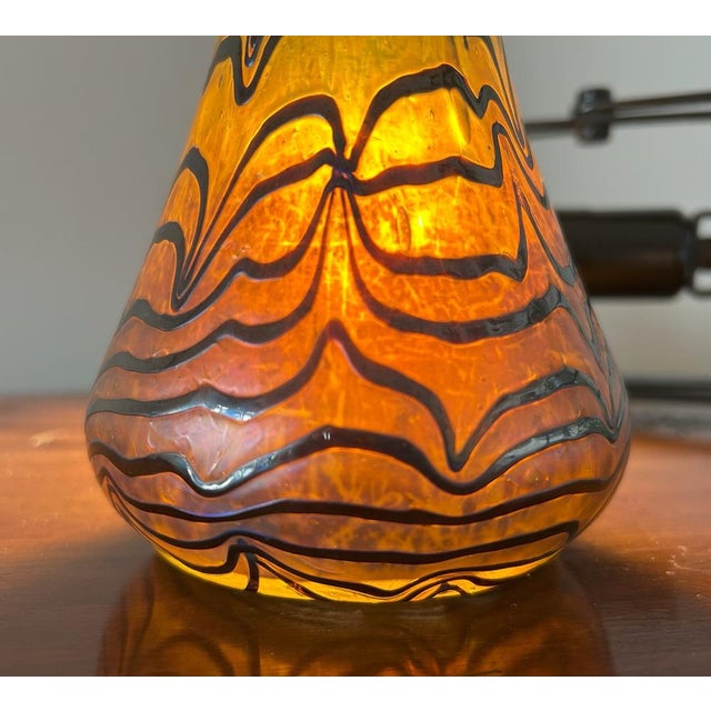 Art Nouveau Iridescent Glass Vase, Central European, 1890s For Sale - Image 6 of 18