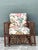 Wood Vintage Stick Rattan Lounge Chair in Vintage Schumacher Paisley For Sale - Image 7 of 12