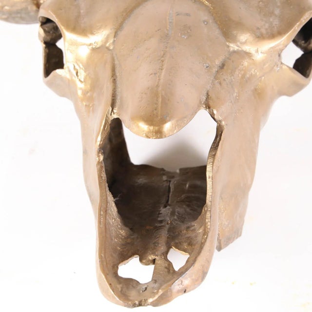 1970s Vintage Wall Sculpture in Gilt Metal, 1970s For Sale - Image 5 of 11