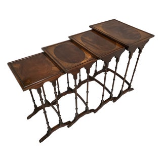 Mahogany Quartetto Nest of Tables, 1920, Set of 4 For Sale