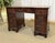 English Mahogany Desk with Drawers and Leather Top, 1950s For Sale - Image 4 of 16