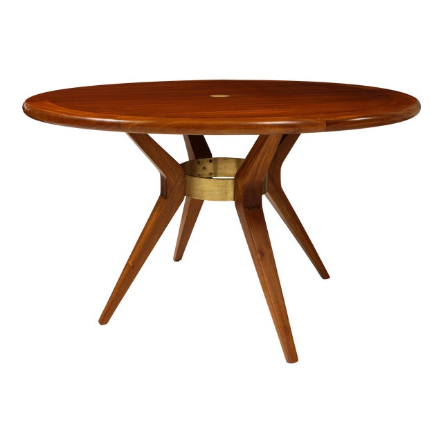 Italian Mid-Century Modern Circular Dining Table/ Center Table For Sale