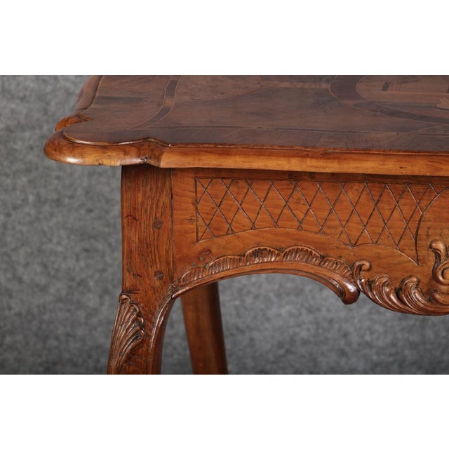 Antique Small Rococo Table Desk in Walnut, 1760 For Sale - Image 11 of 18