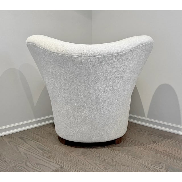 Flemming Lassen Tired Man Lounge Chair by Audo Copenhagen in Boucle For Sale In New York - Image 6 of 10