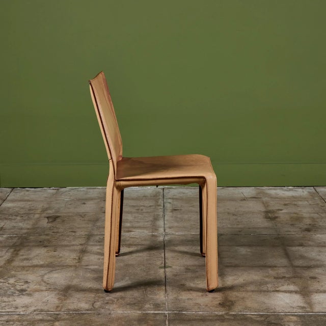 Brown Mario Bellini Cab Side Dining Chair for Cassina For Sale - Image 8 of 12