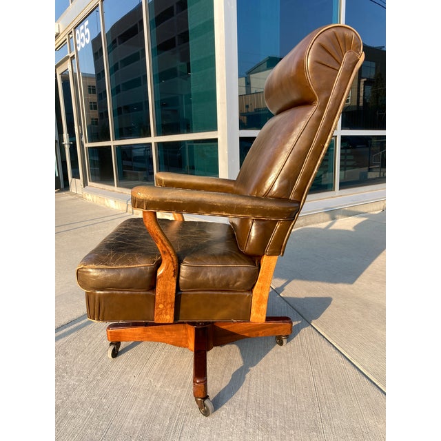 Gunlocke Model “Washington” Oval Office Executive Chair Chairish