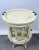 French Provincial Style Distressed Cream-White Drink / Tea Serving Table with Removable Tray : This exquisite French...