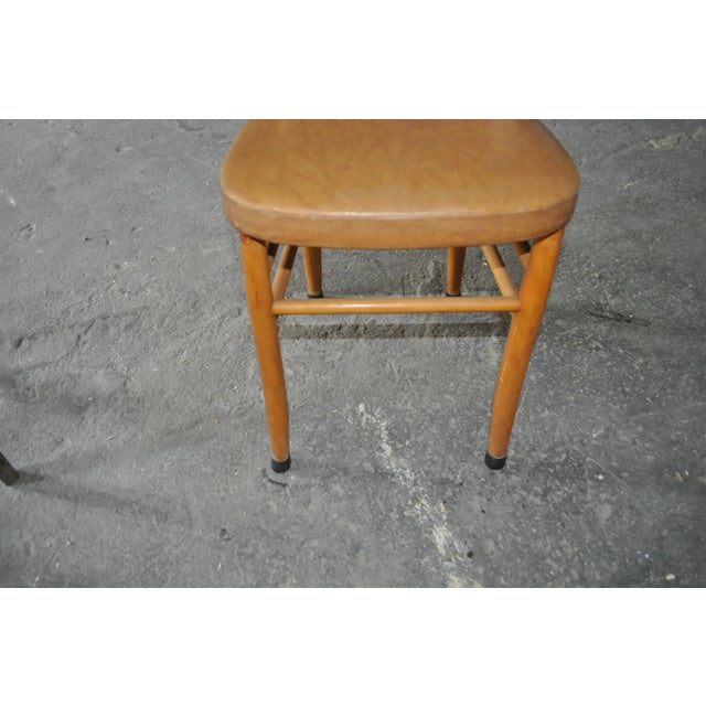 Mid-Century Modern Hungarian Leatherette Dining Chair, 1960s For Sale - Image 3 of 11