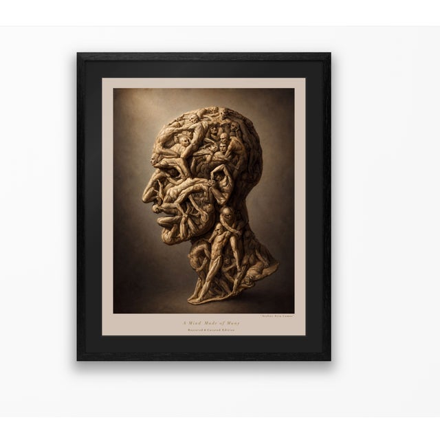 Atelier Aria Lumae Filippo Balbi 1854 Testa Anatomica Human Figure Composite Gallery Board Print For Sale - Image 11 of 15