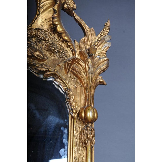 Antique Historicism Gilded Mirror, 1870s For Sale - Image 16 of 18
