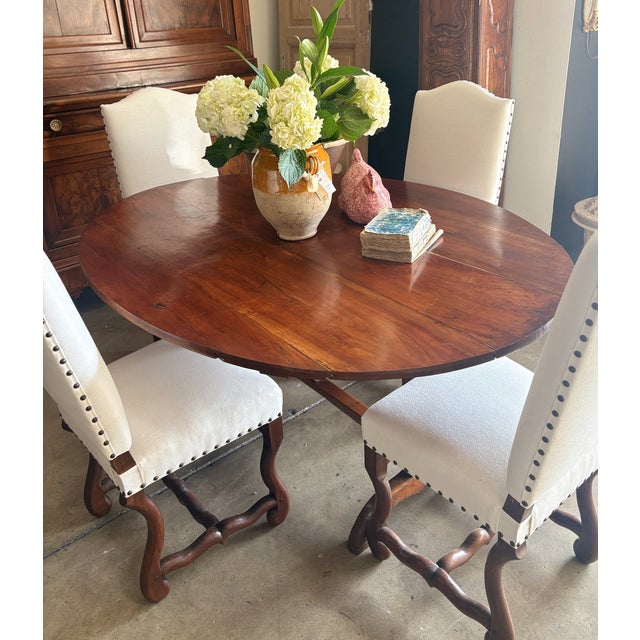 Large 19th Century French Cherry Vendange/ Wine Tasting Dining Table For Sale - Image 15 of 16