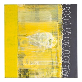 Mixed Media on Wood Panel Painting by Bernd Haussmann For Sale