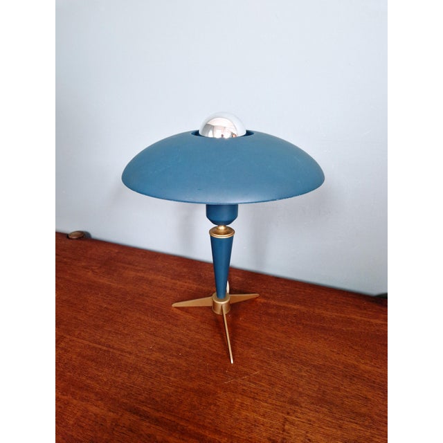 Metal Vintage Bijou Tripod Lamp by Louis Kalff for Philips, 1950s For Sale - Image 7 of 18