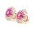 These exquisite earrings boast an elegant and captivating design that effortlessly combines the allure of rubies and the...