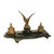 Antique 19thC French Empire Gilt Bronze Marble Eagle Desk Set Twin Inkwell 1880 For Sale - Image 13 of 16