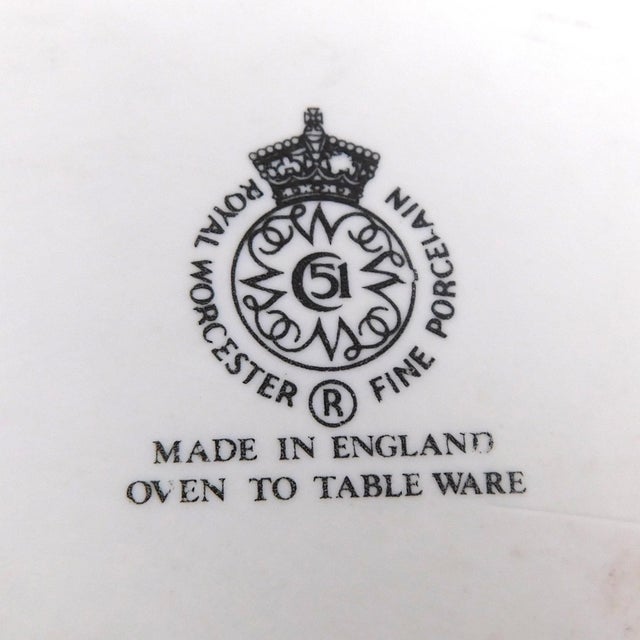 1960s 1960s Royal Worcester Fluted Tart Pan For Sale - Image 5 of 5