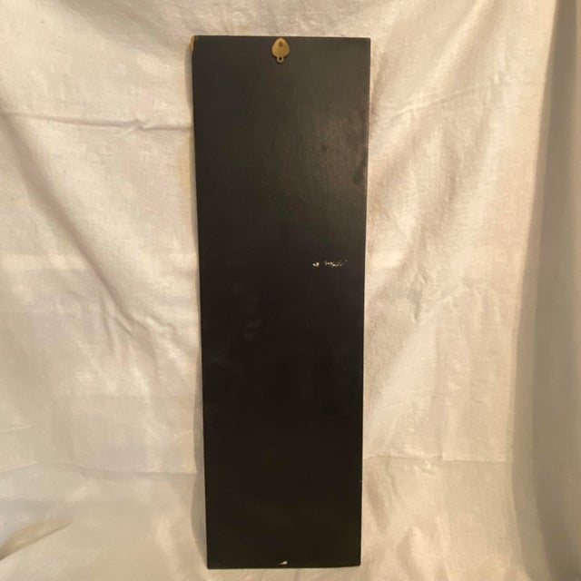 Wood Crane Waves and Moon Brass and Silver Inlay Japanese Lacquer Wall Plaque Panel For Sale - Image 7 of 7