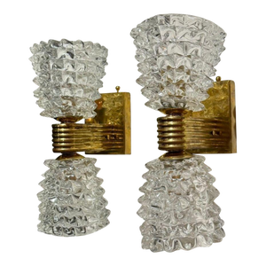 Pair of Murano Rostrada Sconces
