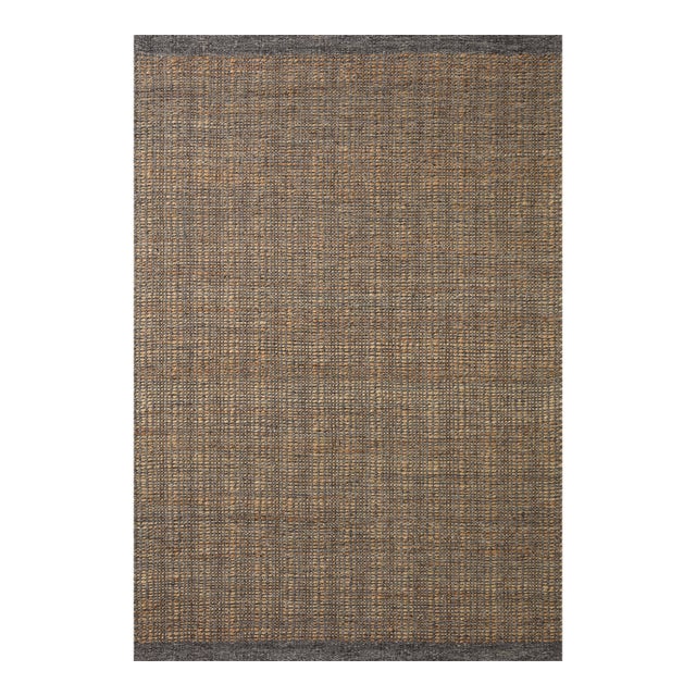 Jean Stoffer x Loloi Cornwall Charcoal / Natural 11'-6" x 15' Area Rug For Sale