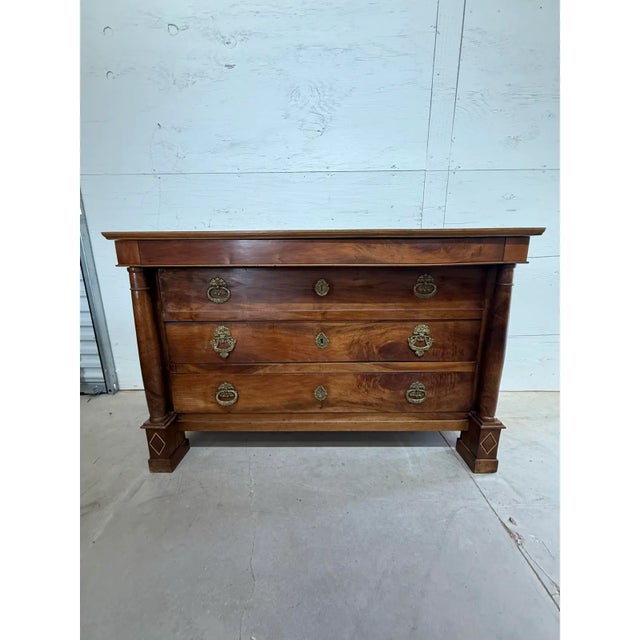 18th Century French Empire Solid Walnut Chest of Drawer / Commodes For Sale - Image 12 of 18