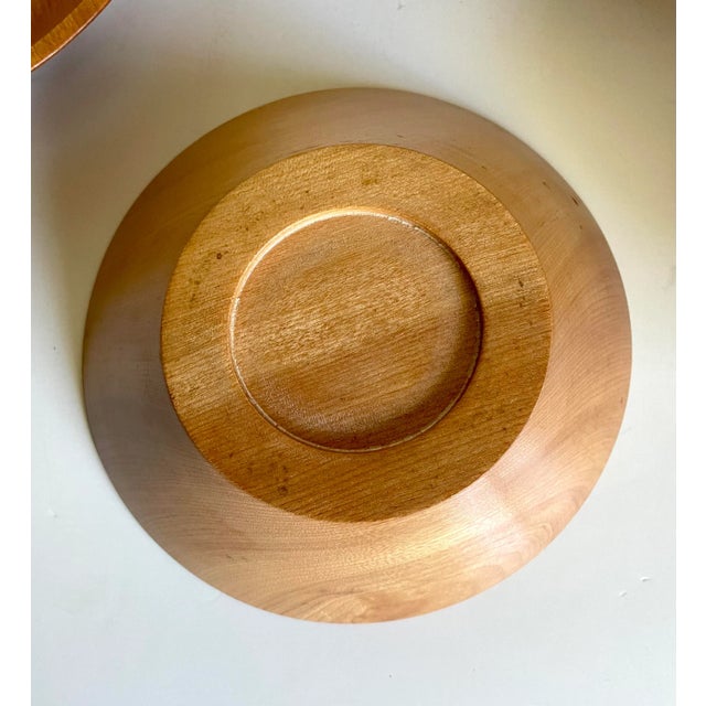 Mid 20th Century Organic Modern Wood Bowl Serving Set - Set of 7 For Sale In Los Angeles - Image 6 of 9