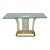 Vintage Karl Springer Gold Plated Over Brass and Arched Lucite and Glass Console Table For Sale