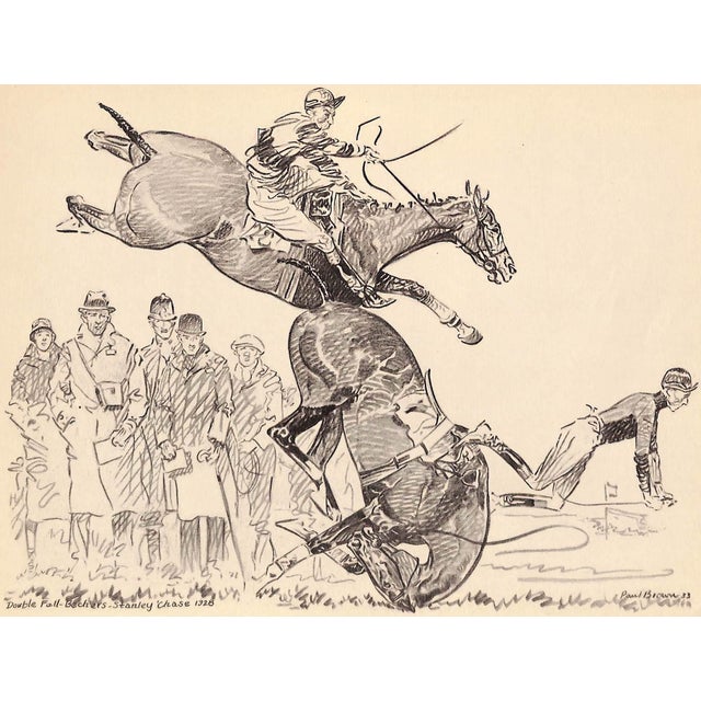 Art Sz: 9 1/2"H x 12 1/2"W 1933 Proof Plate for 'Spills and Thrills' Published by Charles Scribner's Sons New York 1933