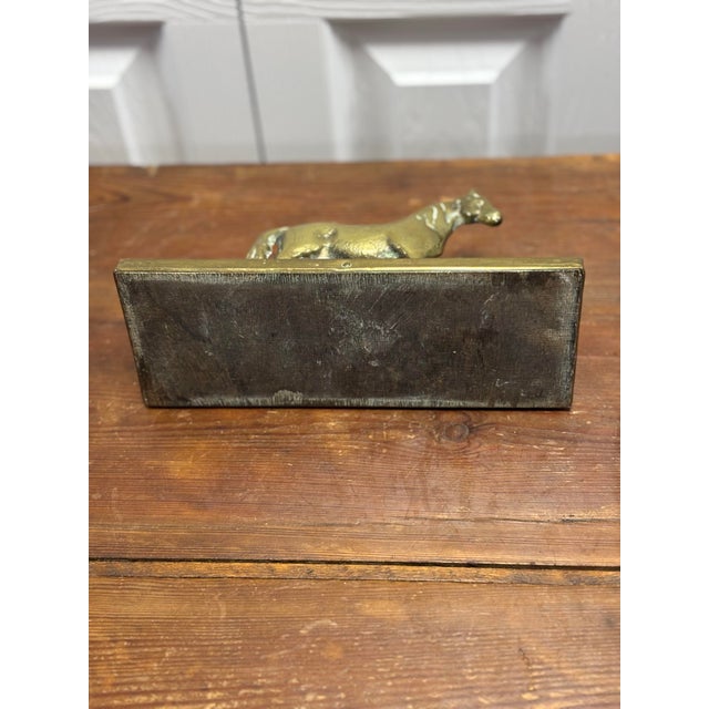Brass Vintage English Brass Horse Letter Rack For Sale - Image 8 of 8