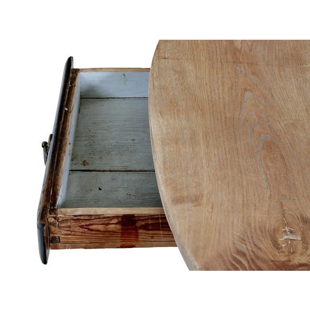 Mid 19th Century Rustic Painted Oak Occasional Table, 1860s For Sale - Image 4 of 9