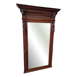 Oak Mirror, Holland, 1880s For Sale