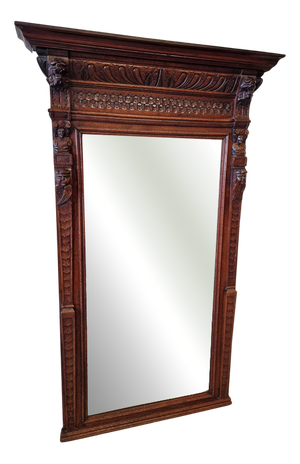 Oak Mirror, Holland, 1880s