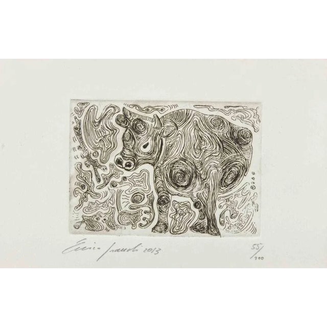 Etching realized by Fausto Maria Franchi in 2013. Edition of 55/200. Hand signed and numbered in pencil. Excellent...