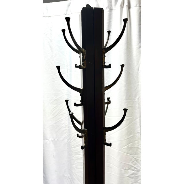 Early 1900s Arts & Crafts Expandable Standing Coat Rack For Sale - Image 15 of 18