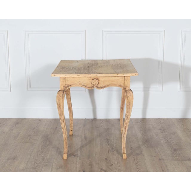 Wood Louis XV Style Writing Table in Natural Oak, 19th Century For Sale - Image 7 of 9