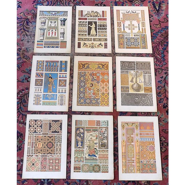 Antique 19th Century Folio Size Ornamental Design Lithographs - Set of 9 For Sale - Image 9 of 9