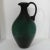 Dark Green Vintage Italian Large Green Ewer Vase For Sale - Image 8 of 9