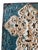 Off-white Distressed Teal & Ivory Fleur-De-Lis Metal Wall Art – 14” X 19” For Sale - Image 8 of 10