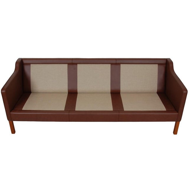 Model 2213 3-Seater Sofa in Bison Leather For Sale - Image 15 of 17