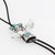Zuni Sterling Silver & Turquoise Cabochon Kachina Bolo Tie For Sale - Image 13 of 18