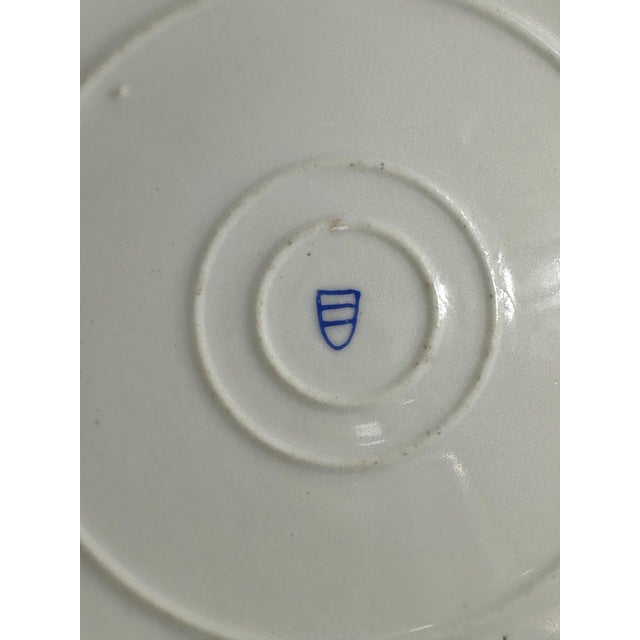 Blue Putti Allegory with Raised Gold and Cobalt Border from Befos For Sale - Image 8 of 9