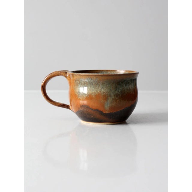 Ceramic Vintage Studio Pottery Mug For Sale - Image 7 of 11