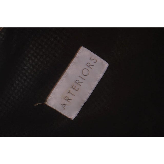 Animal Skin Arteriors Christophe Indigo Leather Refinery Bench For Sale - Image 7 of 7