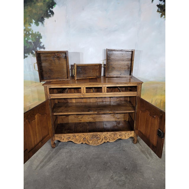 Low Normandy Sideboard in Oak For Sale - Image 4 of 13