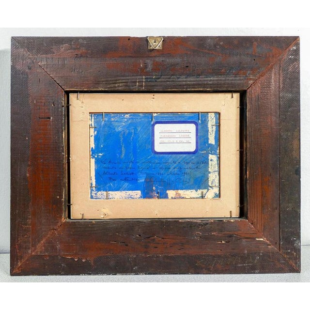 Alberto Salietti, Ligurian Landscape, Mixed Media, Framed For Sale - Image 7 of 16